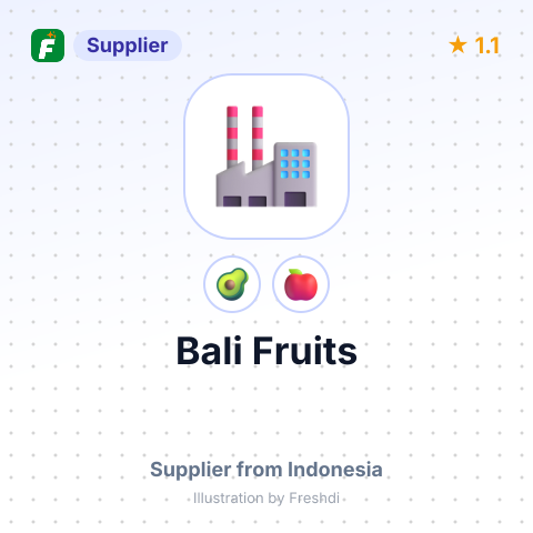 Bali Fruits  – summary card, no photo uploaded yet