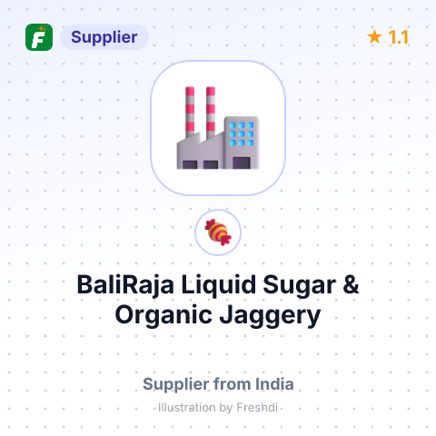 BaliRaja Liquid Sugar & Organic Jaggery – summary card, no photo uploaded yet