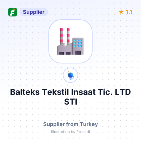 Balteks Tekstil Insaat Tic. LTD STI – summary card, no photo uploaded yet