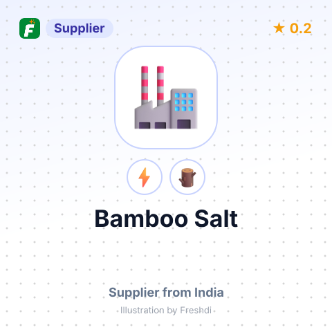 Bamboo Salt – summary card, no photo uploaded yet