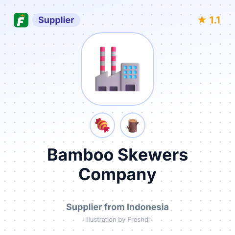 Bamboo Skewers Company  – summary card, no photo uploaded yet