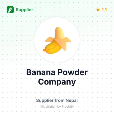 Banana Powder Company  – summary card, no photo uploaded yet