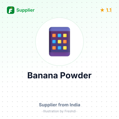 Banana Powder  – summary card, no photo uploaded yet