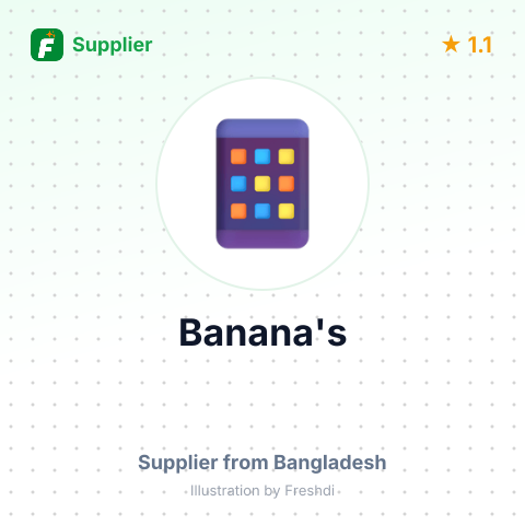 Banana's  – summary card, no photo uploaded yet
