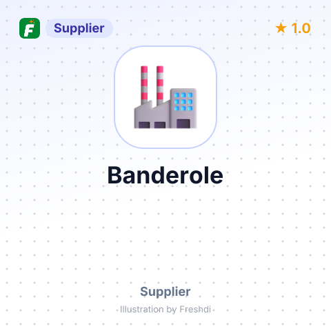 Banderole – summary card, no photo uploaded yet
