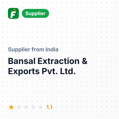 Bansal Extraction & Exports Pvt. Ltd.  – summary card, no photo uploaded yet