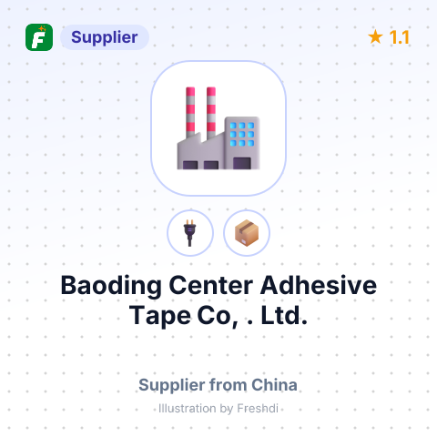 Baoding Center Adhesive Tape Co, . Ltd. – summary card, no photo uploaded yet