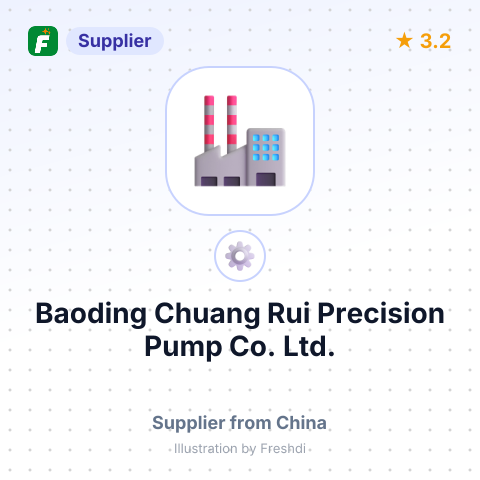 Baoding Chuang Rui Precision Pump Co., Ltd. – summary card, no photo uploaded yet