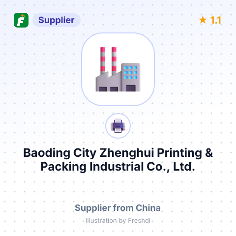 Baoding City Zhenghui Printing & Packing Industrial Co., Ltd. – summary card, no photo uploaded yet