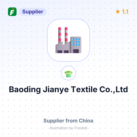 Baoding Jianye Textile Co.,Ltd – summary card, no photo uploaded yet