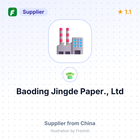 Baoding Jingde Paper., Ltd – summary card, no photo uploaded yet