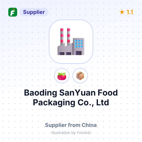Baoding SanYuan Food Packaging Co., Ltd – summary card, no photo uploaded yet