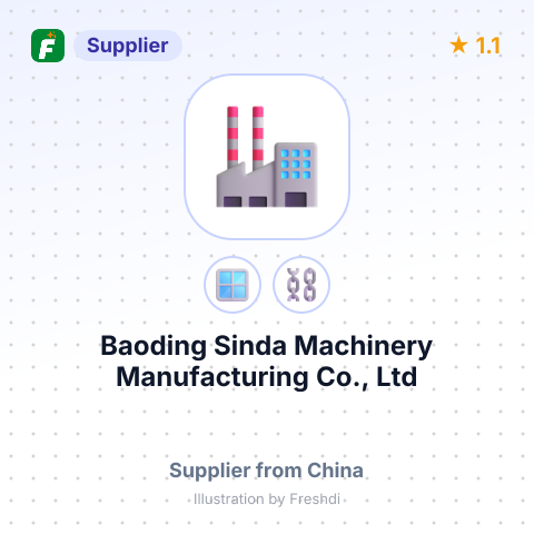 Baoding Sinda Machinery Manufacturing Co., Ltd – summary card, no photo uploaded yet