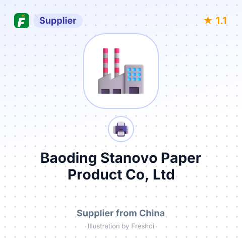 Baoding Stanovo Paper Product Co, Ltd – summary card, no photo uploaded yet