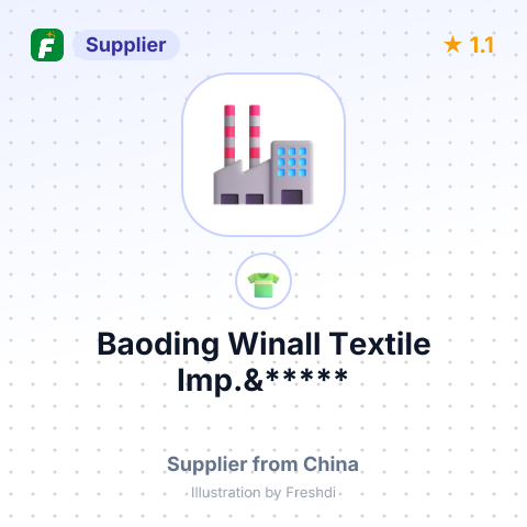 Baoding Winall Textile Imp.&***** – summary card, no photo uploaded yet