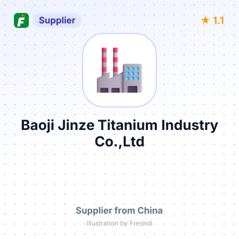 Baoji Jinze Titanium Industry Co.,Ltd – summary card, no photo uploaded yet