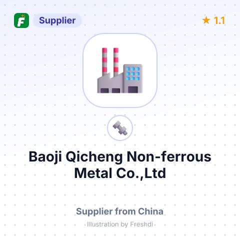 Baoji Qicheng Non-ferrous Metal Co.,Ltd – summary card, no photo uploaded yet