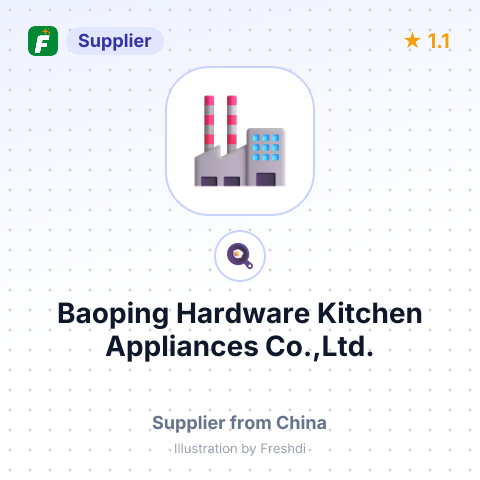 Baoping Hardware Kitchen Appliances Co.,Ltd. – summary card, no photo uploaded yet