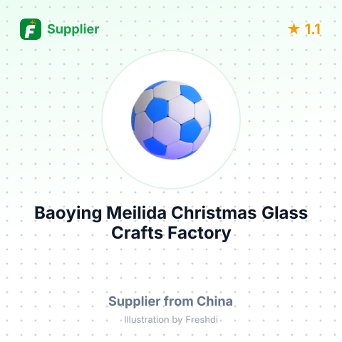 Baoying Meilida Christmas Glass Crafts Factory – summary card, no photo uploaded yet