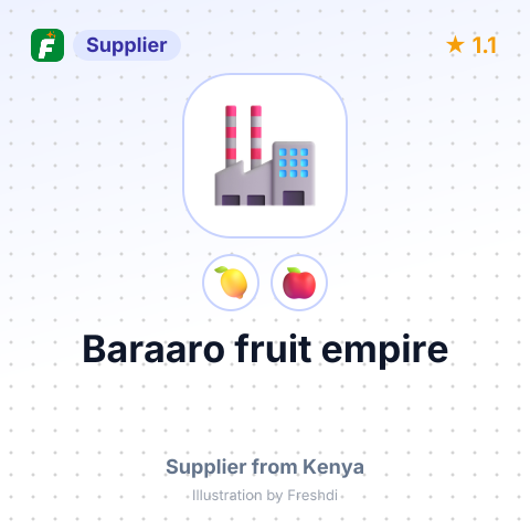 Baraaro fruit empire – summary card, no photo uploaded yet