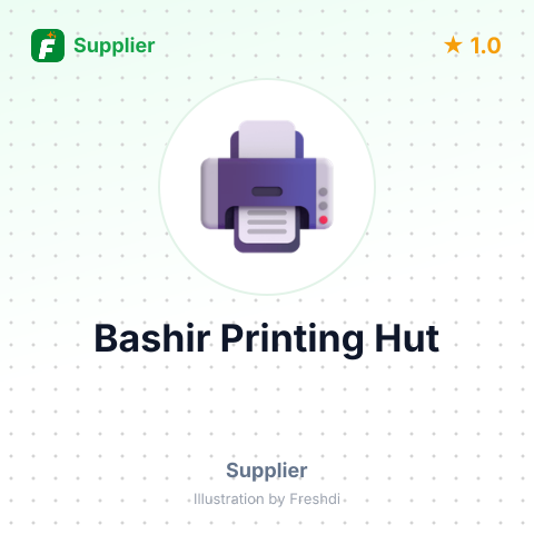 Bashir Printing Hut – summary card, no photo uploaded yet