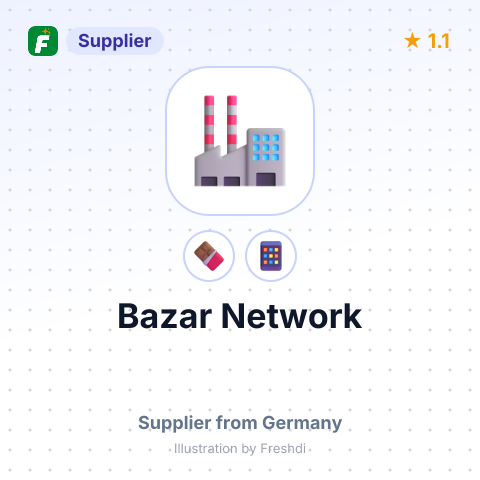 Bazar Network  – summary card, no photo uploaded yet