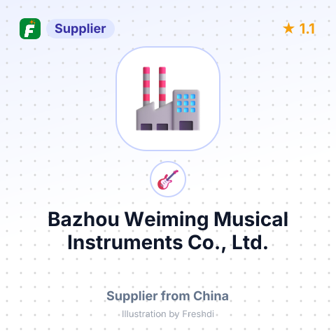 Bazhou Weiming Musical Instruments Co., Ltd. – summary card, no photo uploaded yet