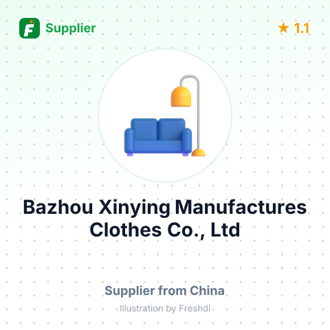Bazhou Xinying Manufactures Clothes Co., Ltd – summary card, no photo uploaded yet