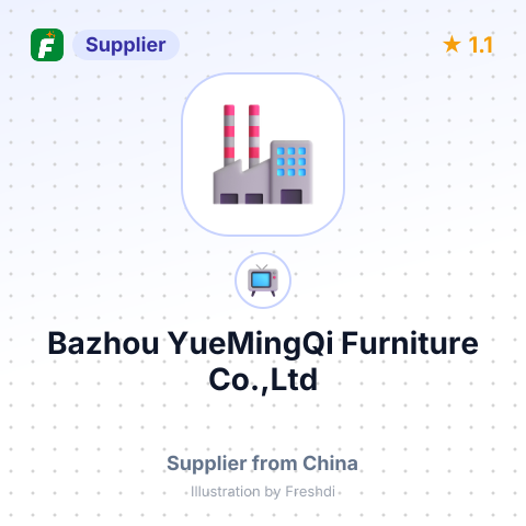 Bazhou YueMingQi Furniture Co.,Ltd – summary card, no photo uploaded yet