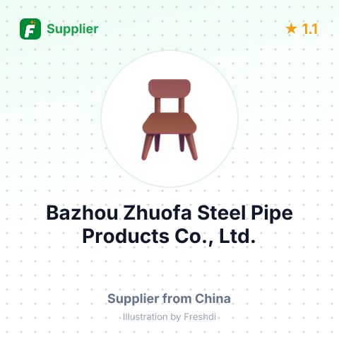 Bazhou Zhuofa Steel Pipe Products Co., Ltd. – summary card, no photo uploaded yet