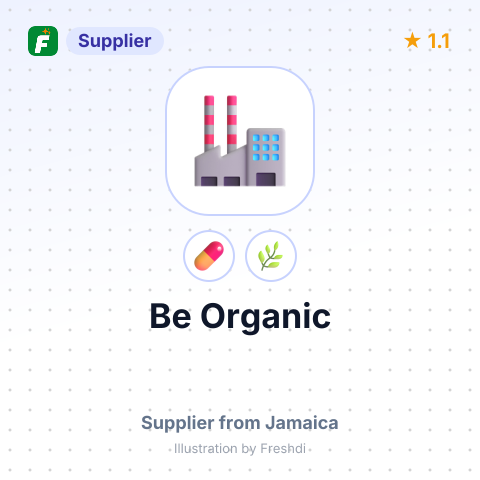 Be Organic  – summary card, no photo uploaded yet