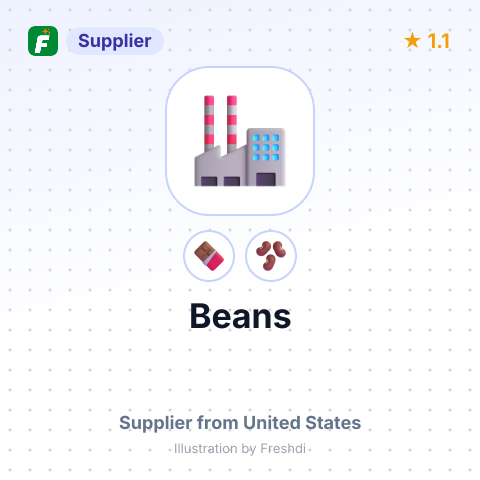 Beans  – summary card, no photo uploaded yet