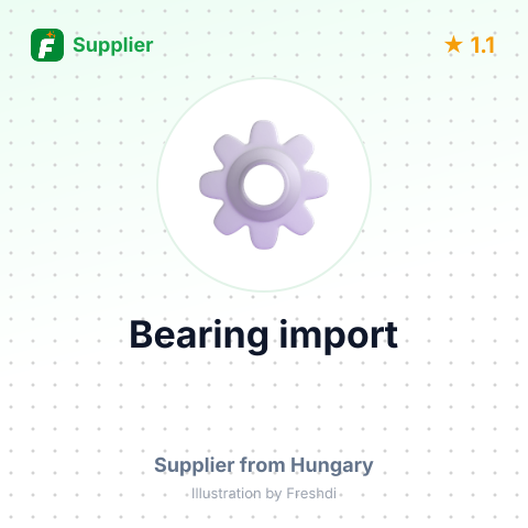 Bearing import – summary card, no photo uploaded yet