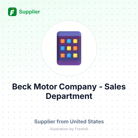 Beck Motor Company - Sales Department – summary card, no photo uploaded yet