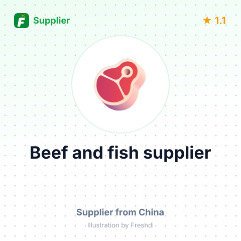 Beef and fish supplier – summary card, no photo uploaded yet