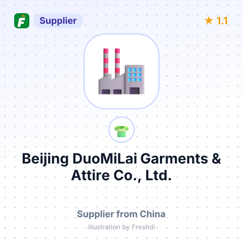 Beijing DuoMiLai Garments & Attire Co., Ltd. – summary card, no photo uploaded yet