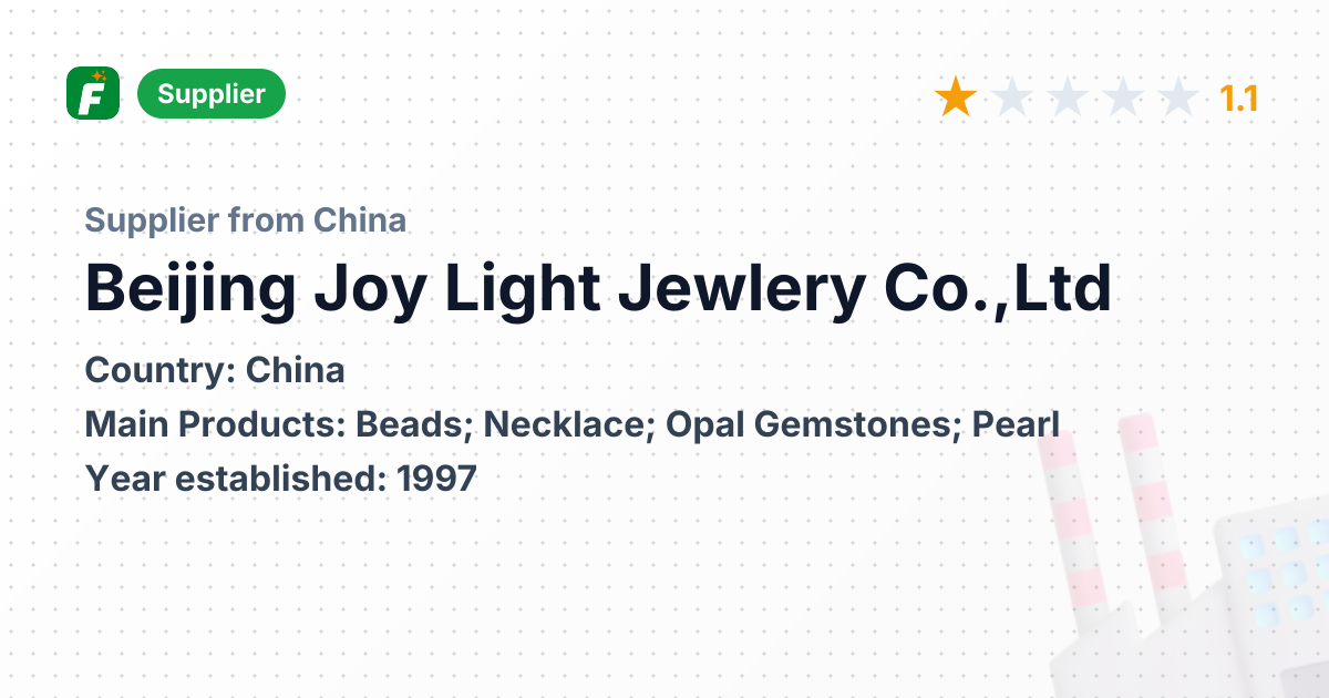 Beijing Joy Light Jewlery Co.,Ltd | 1997 Established, Pearl & Opal ...