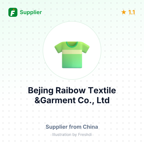 Bejing Raibow Textile &Garment Co., Ltd – summary card, no photo uploaded yet