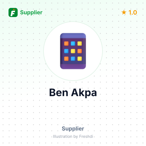 Ben Akpa – summary card, no photo uploaded yet