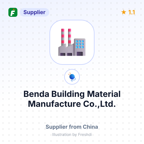 Benda Building Material Manufacture Co.,Ltd. – summary card, no photo uploaded yet
