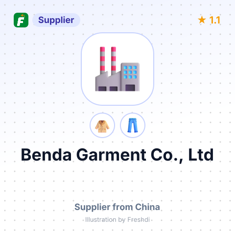 Benda Garment Co., Ltd – summary card, no photo uploaded yet