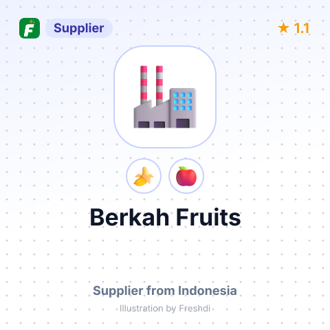 Berkah Fruits  – summary card, no photo uploaded yet