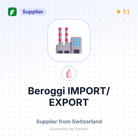 Beroggi IMPORT/EXPORT – summary card, no photo uploaded yet
