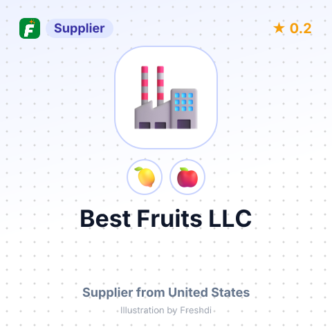 Best Fruits LLC – summary card, no photo uploaded yet