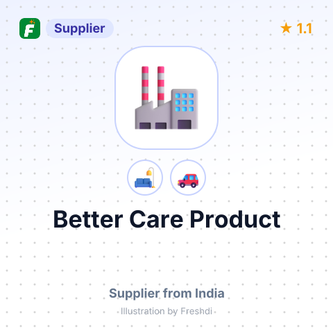 Better Care Product – summary card, no photo uploaded yet