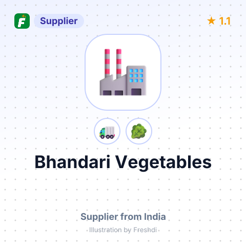 Bhandari Vegetables – summary card, no photo uploaded yet
