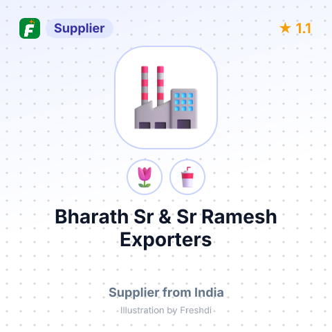 Bharath Sr & Sr Ramesh Exporters  – summary card, no photo uploaded yet