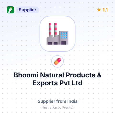 Bhoomi Natural Products & Exports Pvt Ltd – summary card, no photo uploaded yet