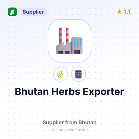 Bhutan Herbs Exporter  – summary card, no photo uploaded yet