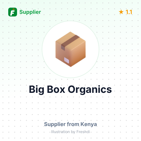 Big Box Organics  – summary card, no photo uploaded yet
